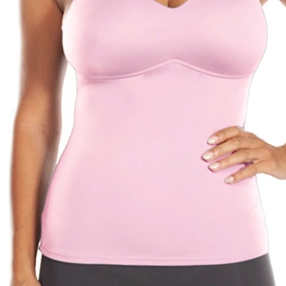 Rhonda Shear Flirt Molded Cup Camisole (S) - Ballet Pink NWOT - Picture 2 of 3